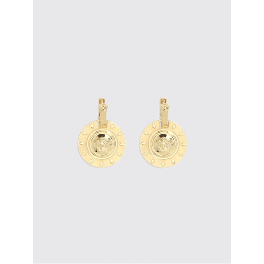 Versace Women Medusa Pendant Earrings Versace In Gold-Tone Brass